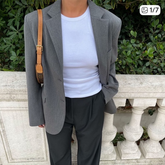 Djerf Avenue Ladies Forever Gray Blazer/Jacket-XL - Picture 7 of 15